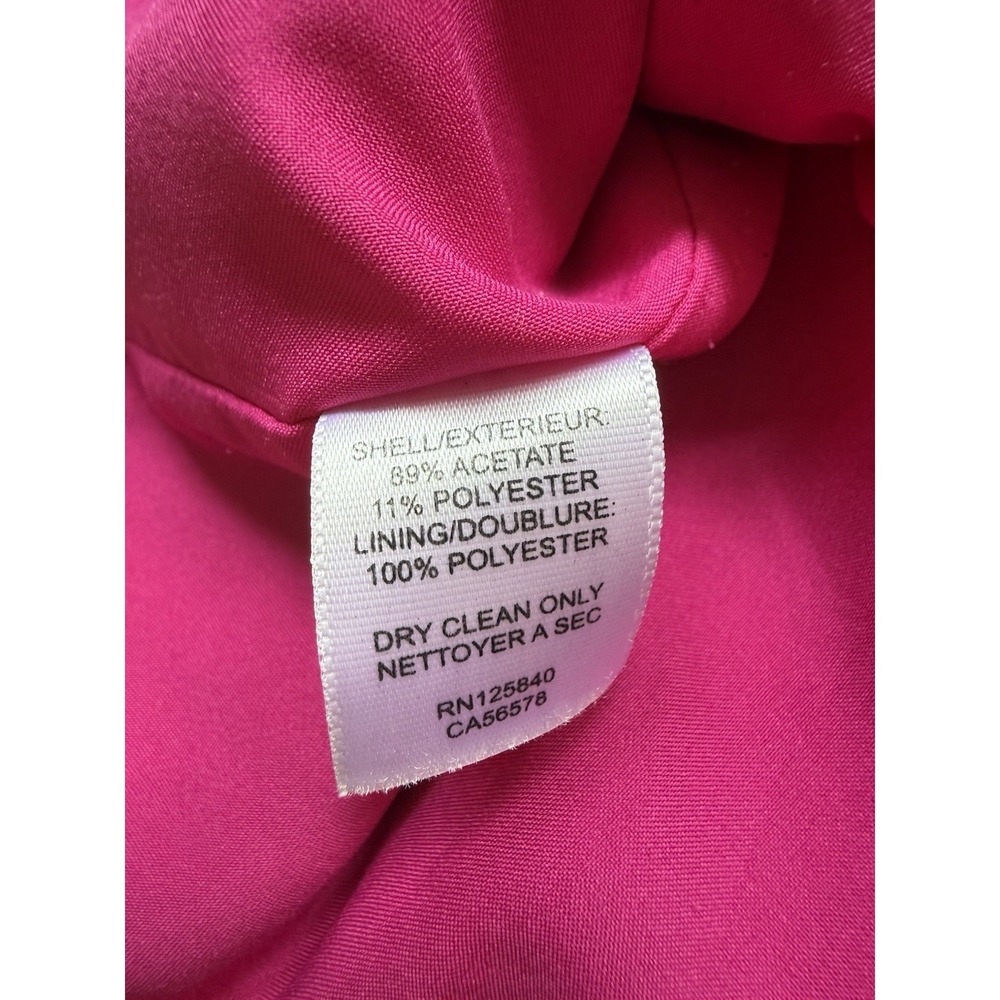 Intermix Muller Caplet Cocktail Cape Dress Magenta Flutter Sleeve Size Small - Picture 6 of 8